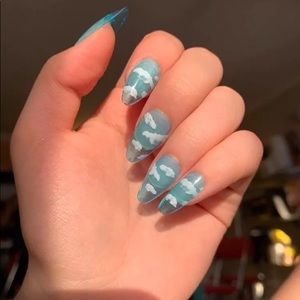 2 Pack Blue Sky Press On Nails